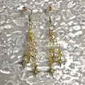 Gold star earrings